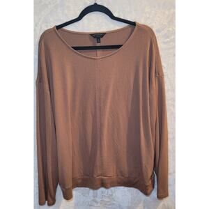 Women's Banana Republic Soft Knit Blouse Long Sleeve Top Size X-Large